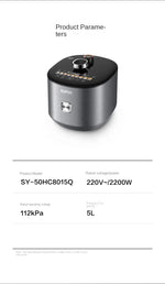 Multifunctional IH Electric Pressure Cooker 5L