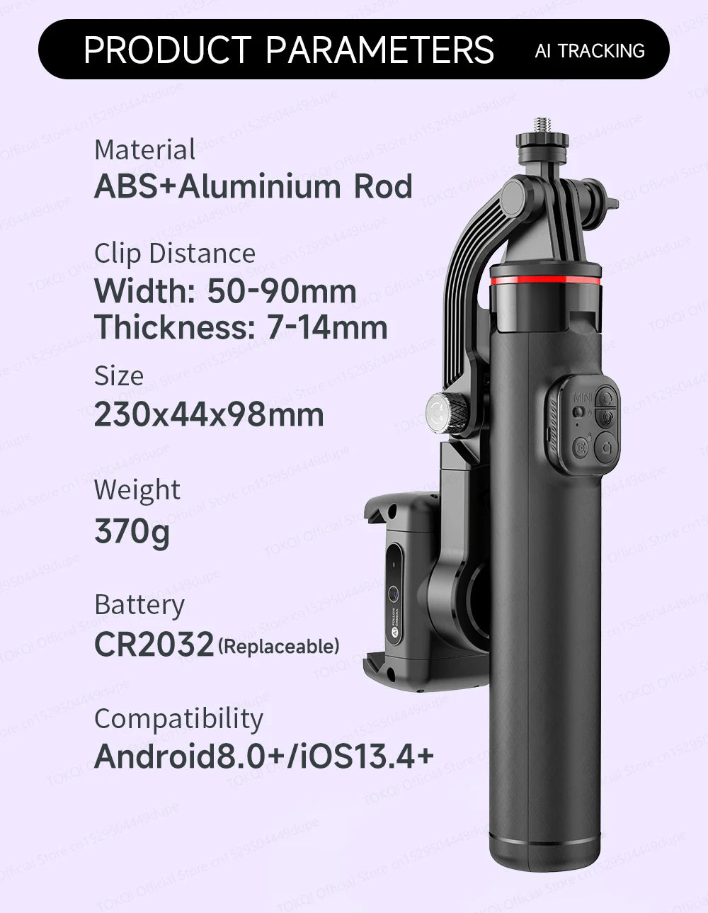 Stabilisateur de cardan portatif