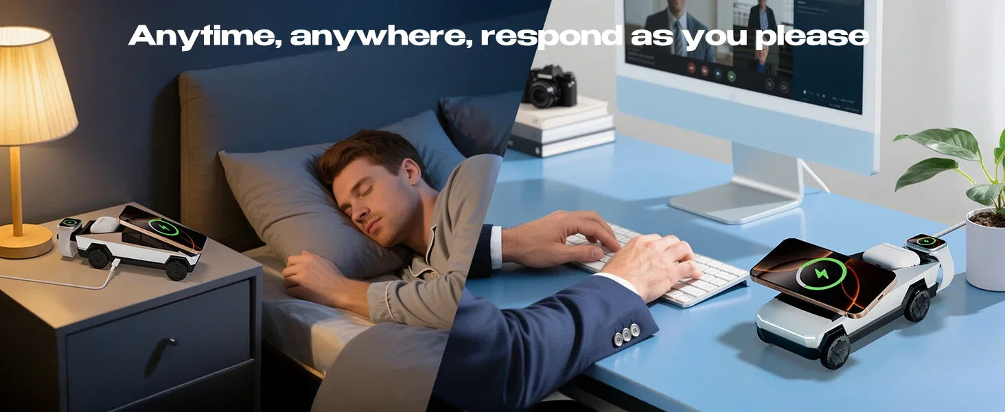 Chargeur magnétique rapide sans fil 3 en 1