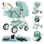 Luxury 3-in-1 Baby Stroller