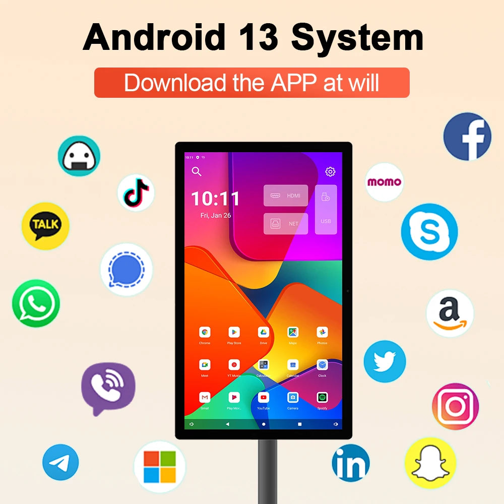 Écran Mobile interactif couleur 27 pouces