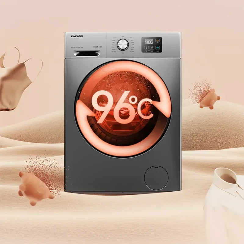 DAEWOO-Machine à laver autoportante Lavadora, Lavage bouillant, Stérilisation, Charge frontale, Haute température, 10kg, 96 ℃, 220V