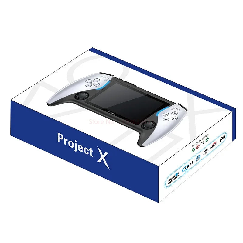 Console de jeu vidéo de poche Portable Project X, 128 go