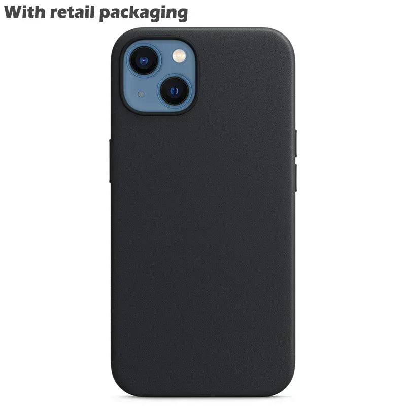 Coque magnétique en cuir Apple Magsafe