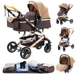 Luxury 3-in-1 Baby Stroller