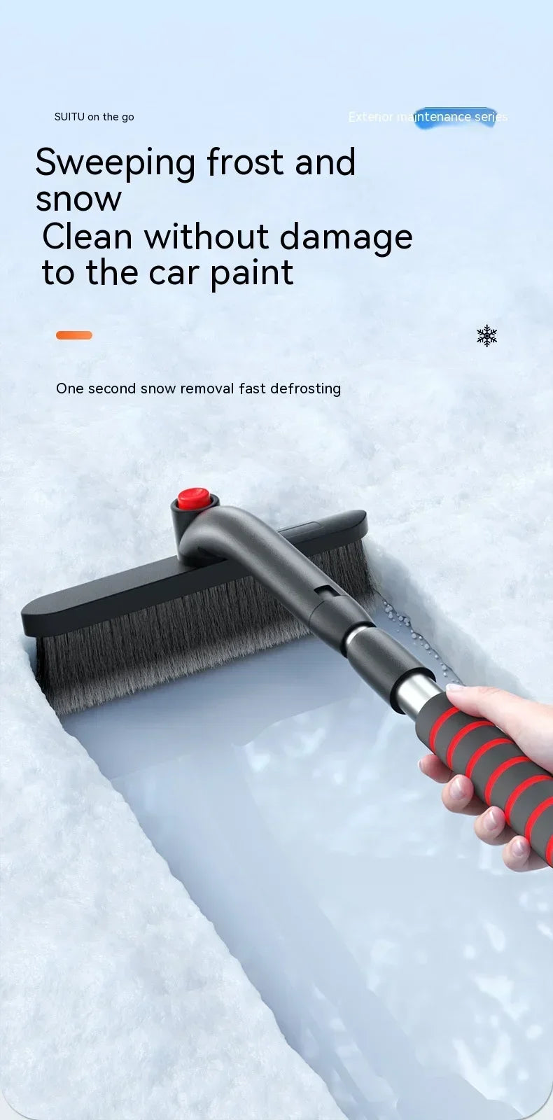 Extendable snow shovel 