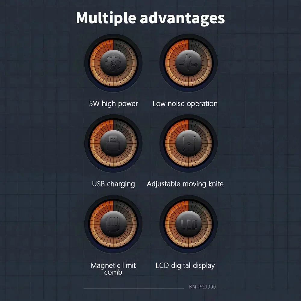 Kemei tondeuse à cheveux Rechargeable