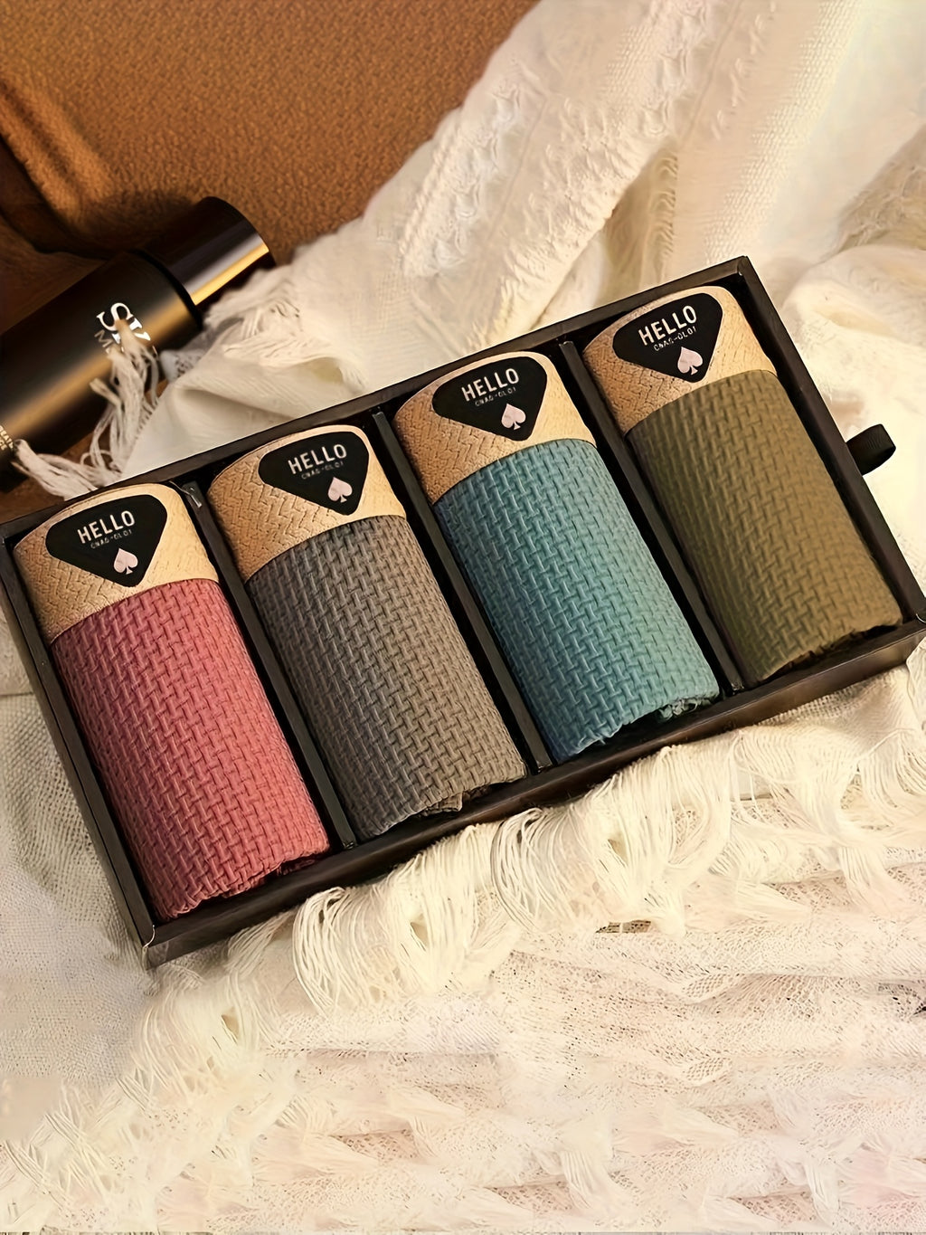 Boxers pour hommes en fibre de soie glacée