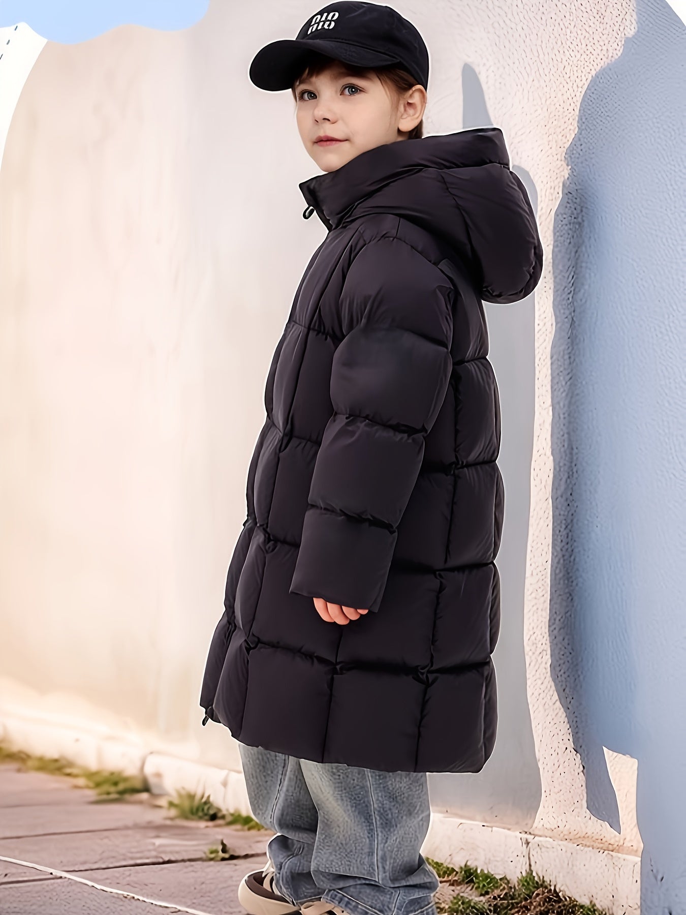 Girls' Winter Hooded Coat