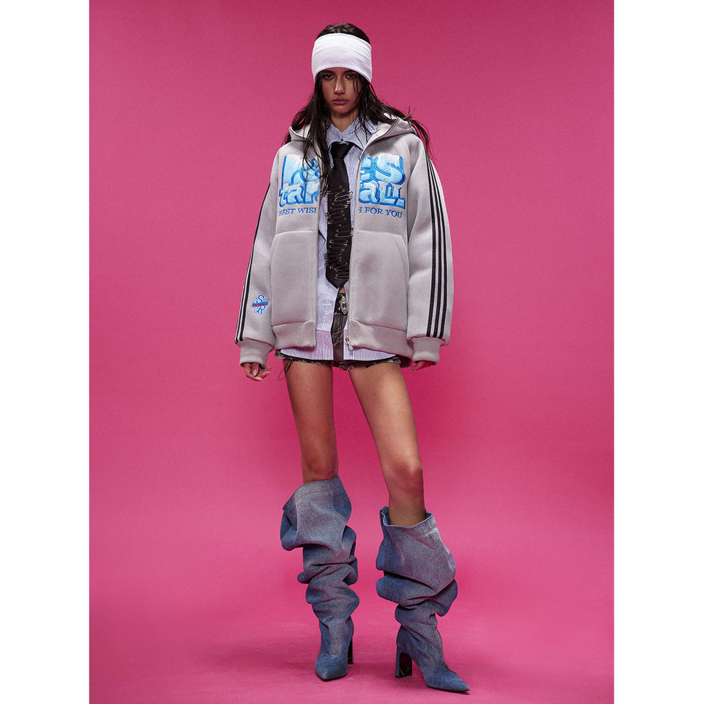 Manteau Matelassé Style College en Coton