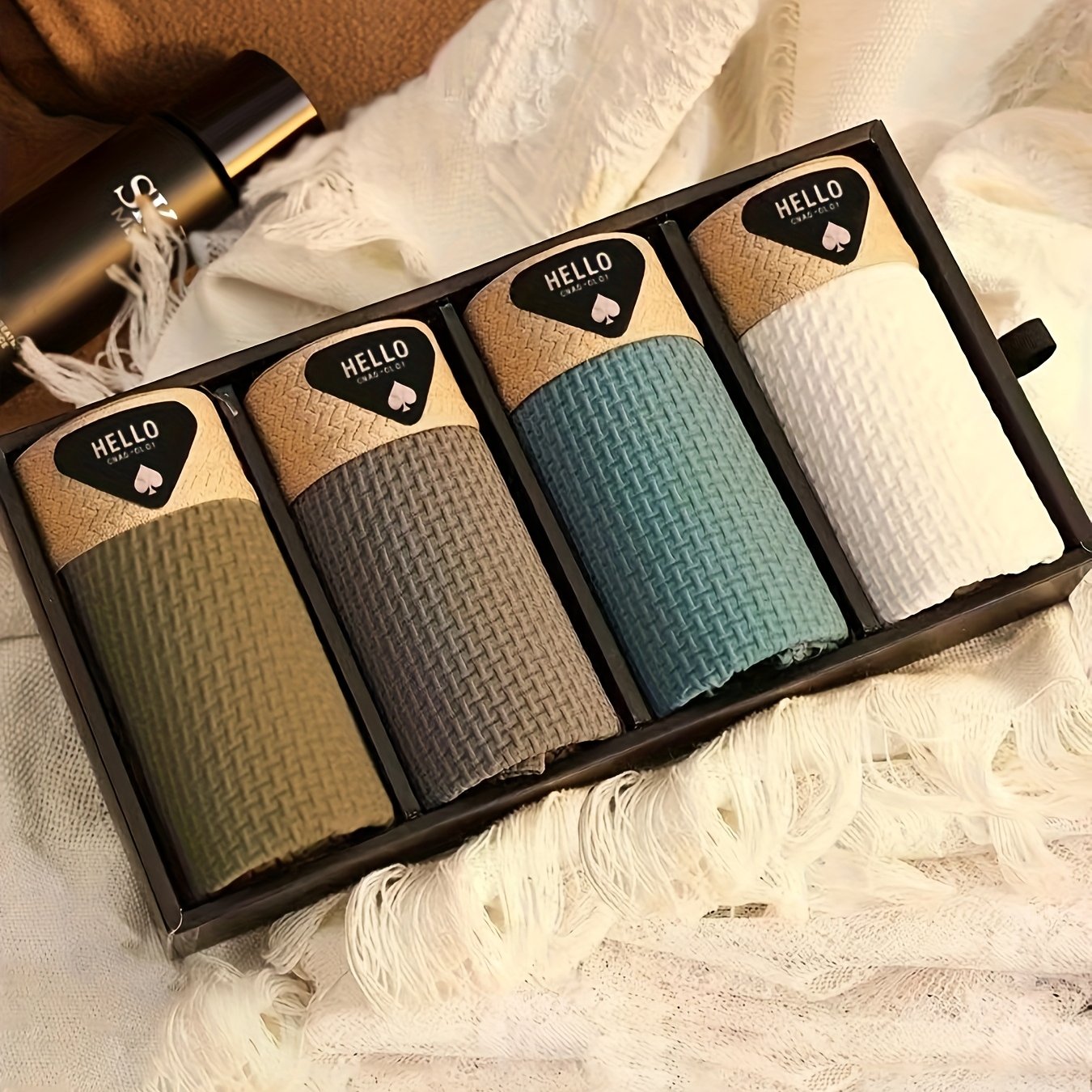 Boxers pour hommes en fibre de soie glacée