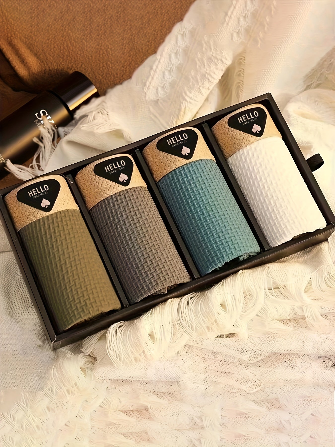 Boxers pour hommes en fibre de soie glacée