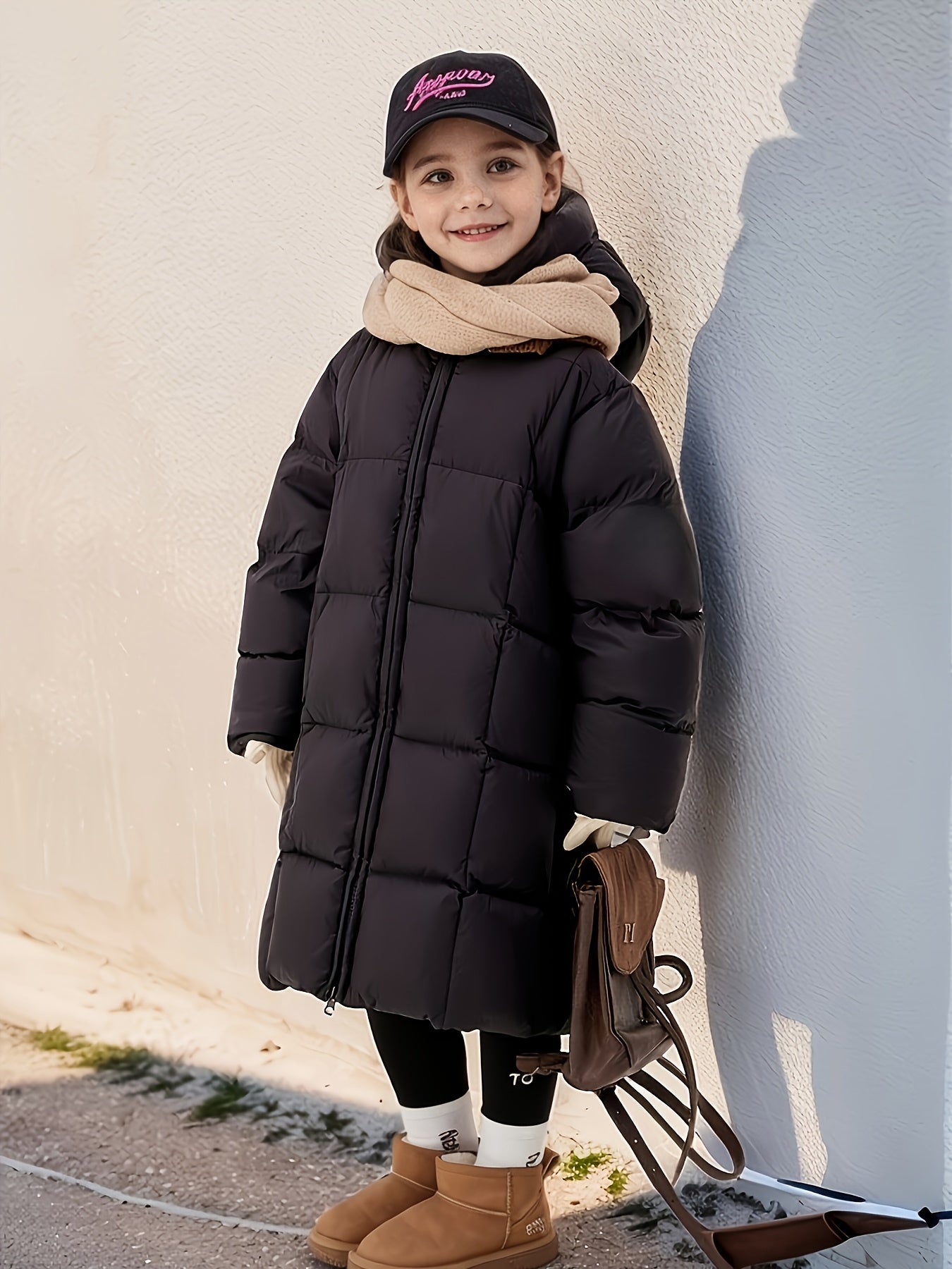 Girls' Winter Hooded Coat
