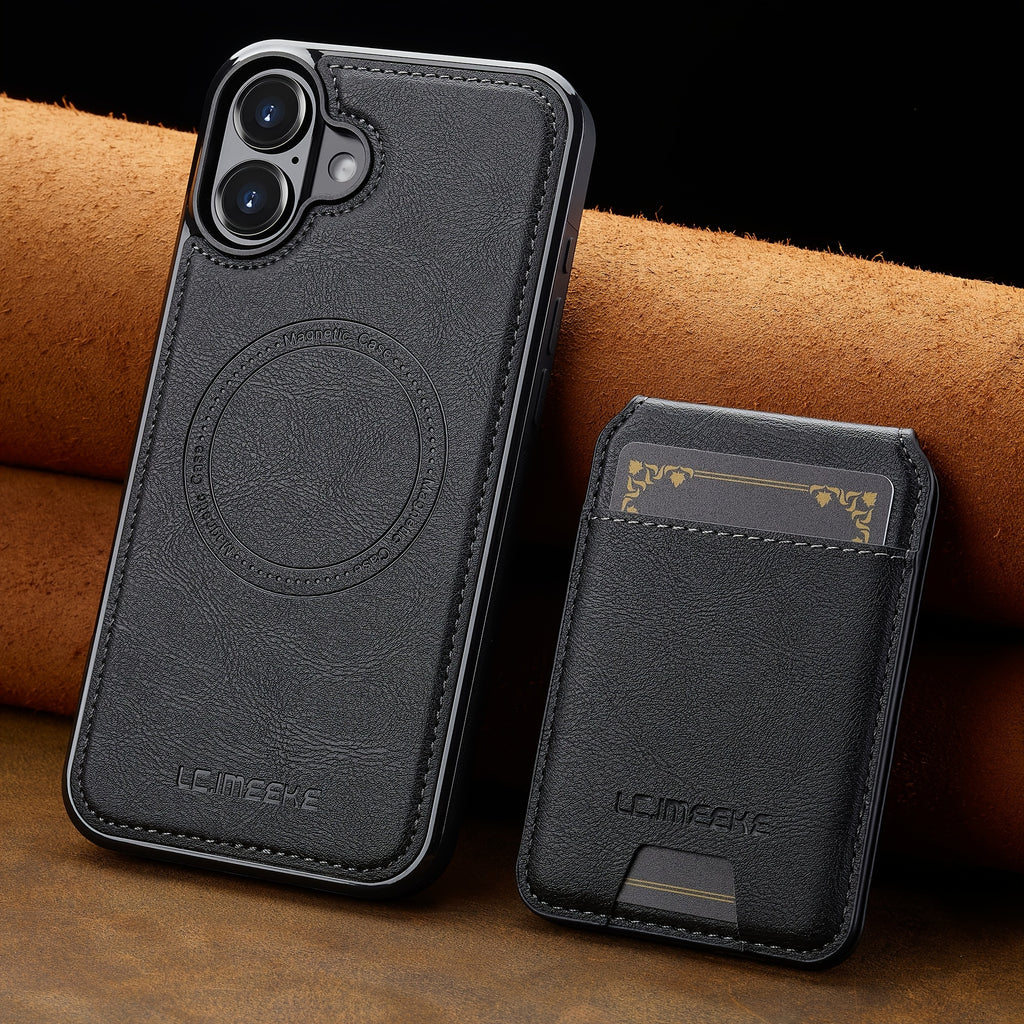 Coque portefeuille magnétique détachable