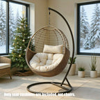 Bohemian Hanging Basket Bed Cushion - Thick All-Season Soft Pad for Hammocks, Swing Beds & Chair-like Lounging (Chairs Not Included) - /Outdoor Use,, Balcony, Treehouse - Compatible with Hanging Chairs & Beds