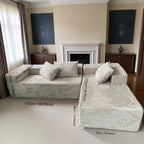 Modular L-Shaped Sectional Sofa