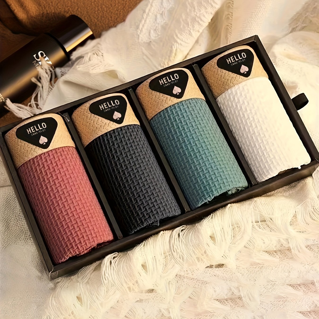 Boxers pour hommes en fibre de soie glacée