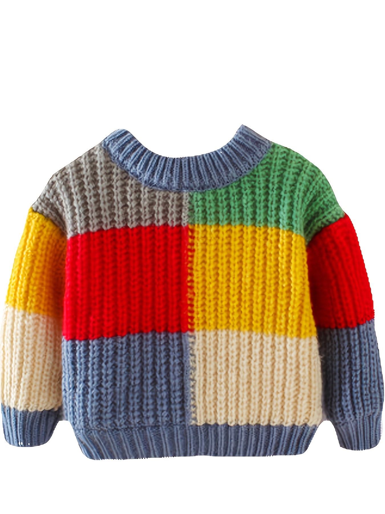 Kids' Thick Colorful Striped Sweater