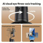 Auto Face Tracking Tripod, Foldable 360°