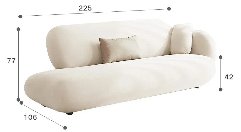 Canapé d'angle moderne en tissu