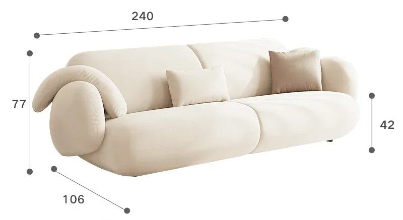 Canapé d'angle moderne en tissu