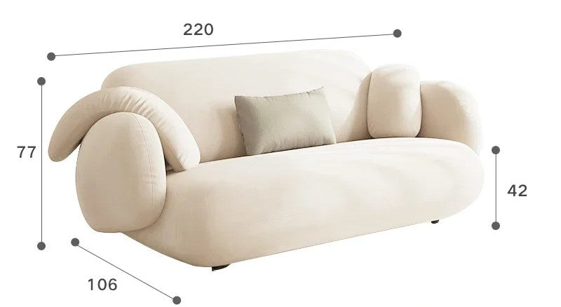 Canapé d'angle moderne en tissu