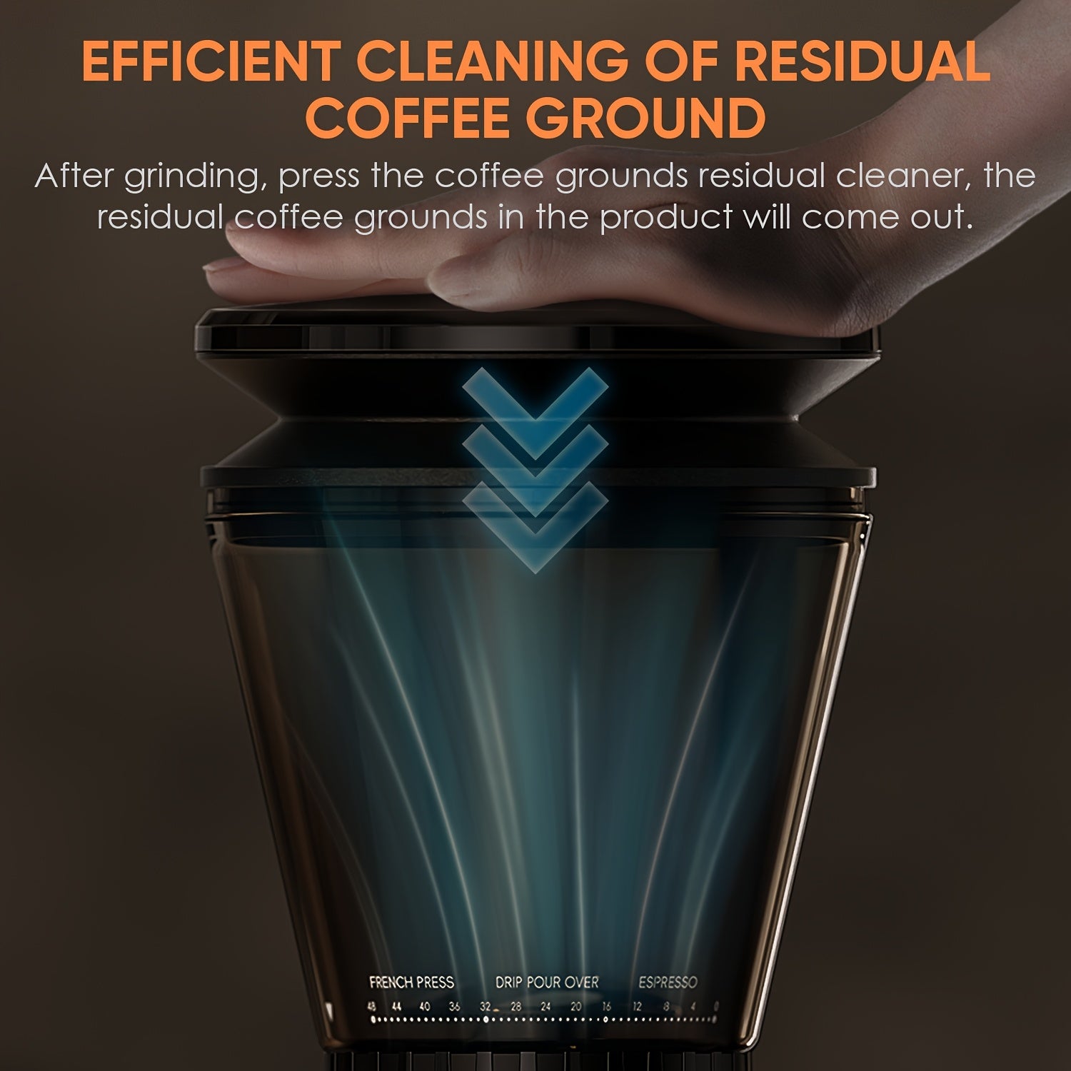 BIOLOMIX 150W Conical Burr Coffee Grinder