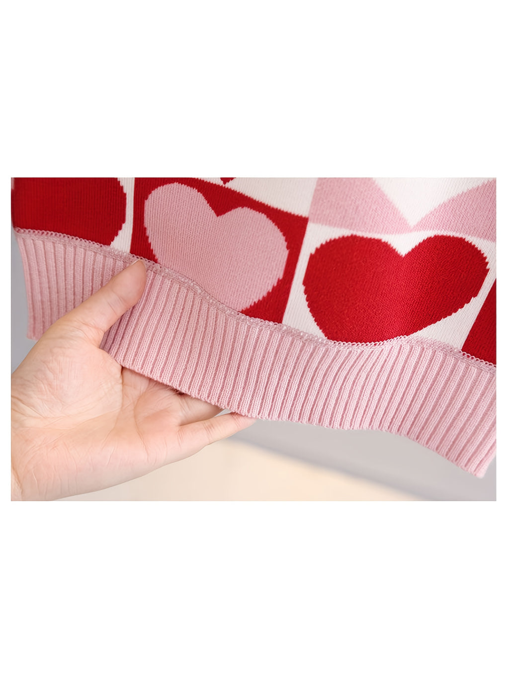 Girls' Red & Pink Pull-over