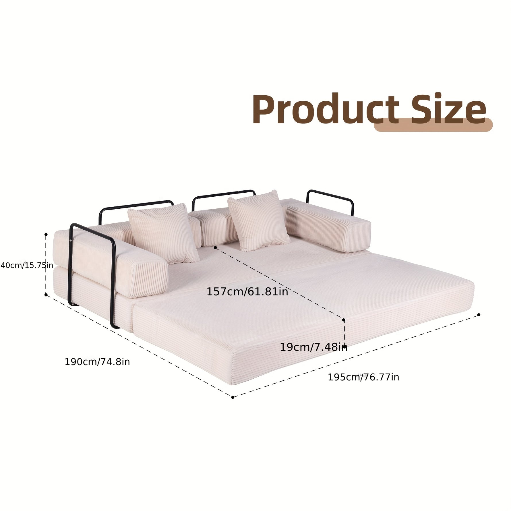 Canapé-lit modulaire