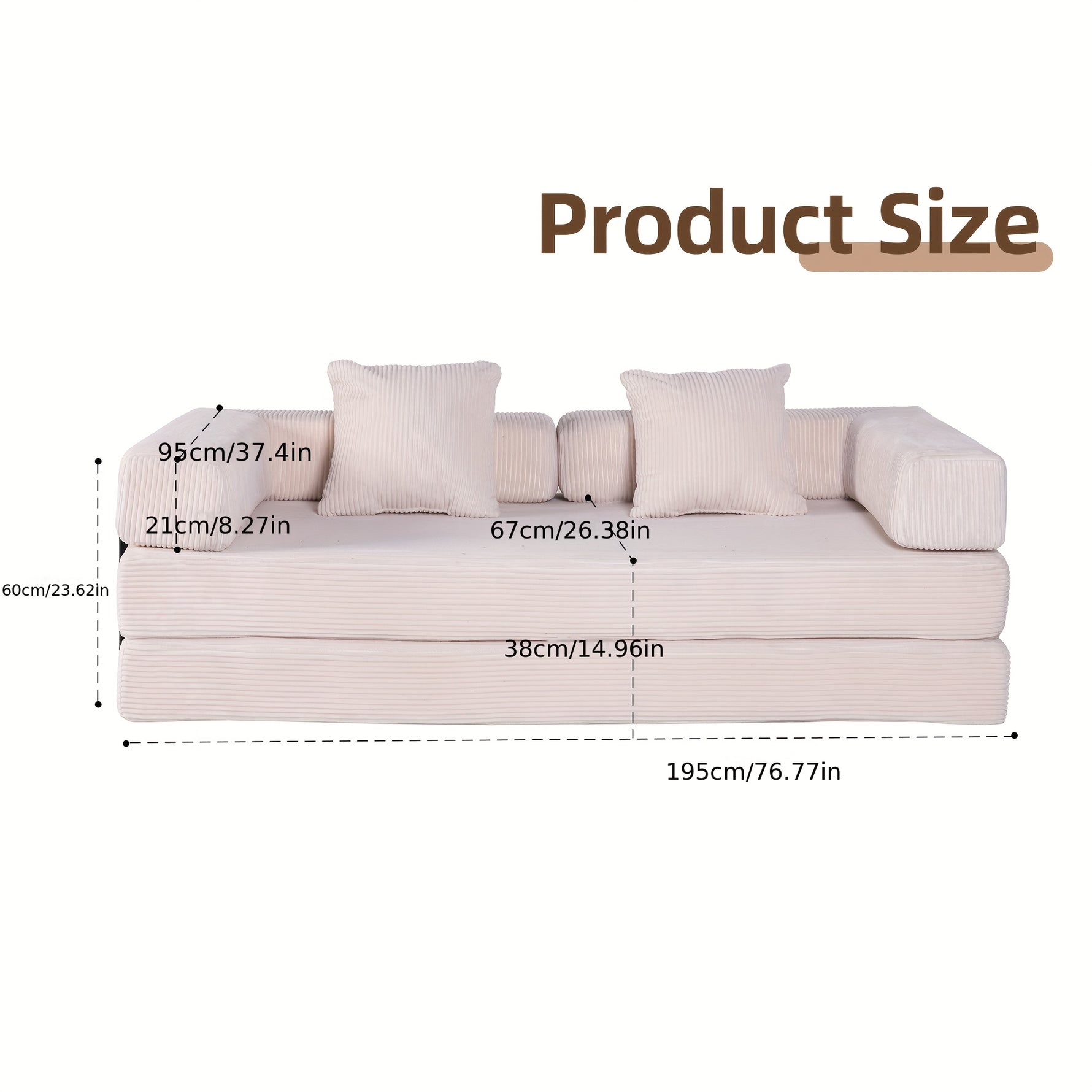 Canapé-lit modulaire