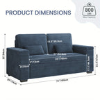 Canapé Corduroy Moderne NECHE 180cm