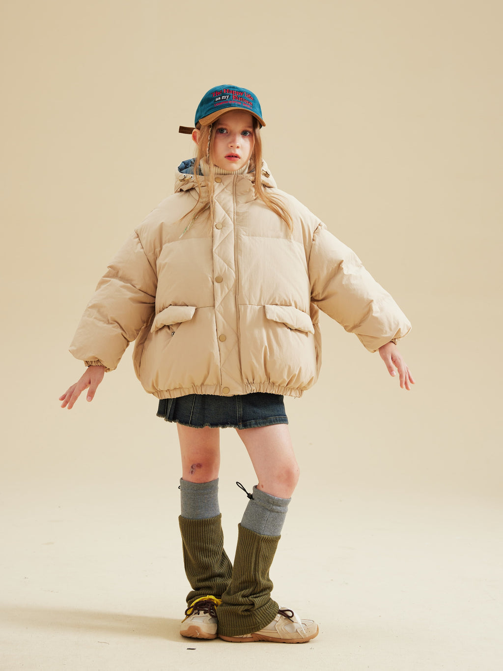 Boys & Girls Thickened Winter Jacket with Hood