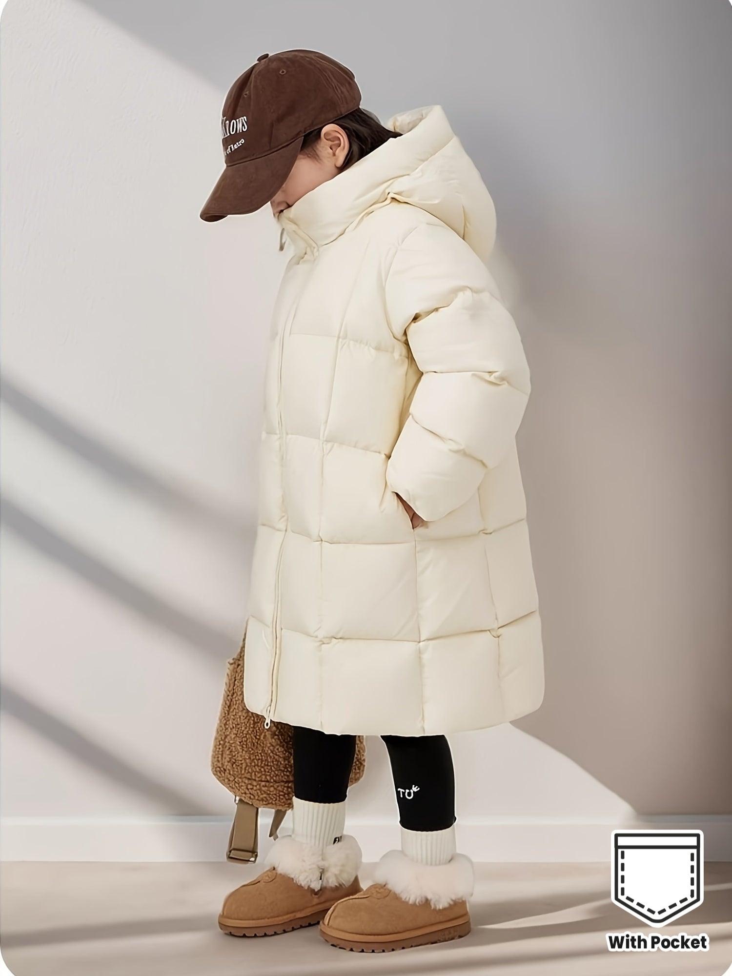 Girls' Winter Hooded Coat