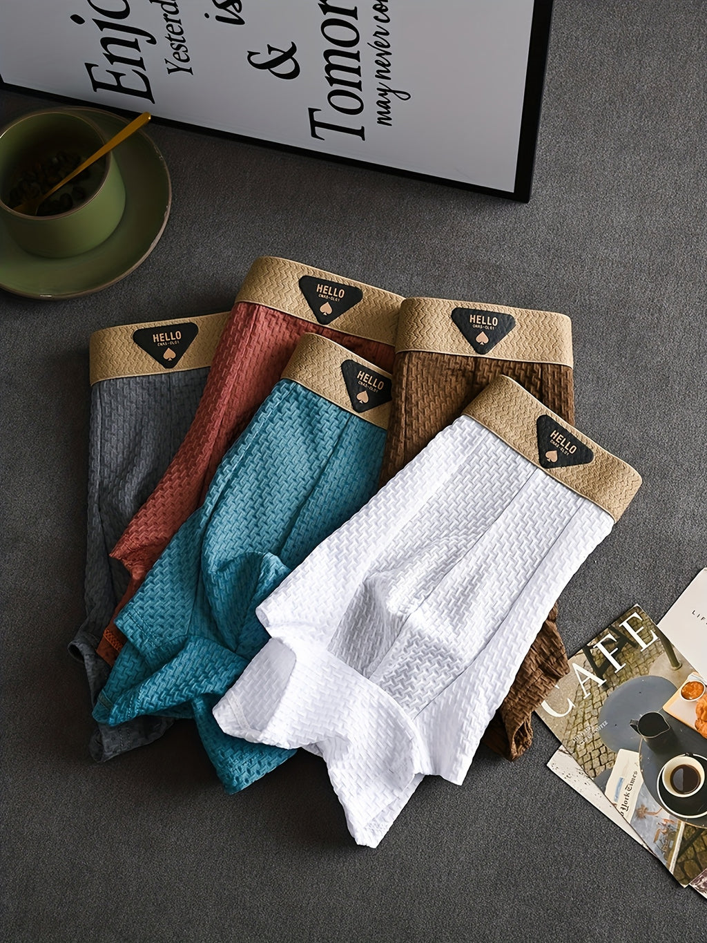 Boxers pour hommes en fibre de soie glacée