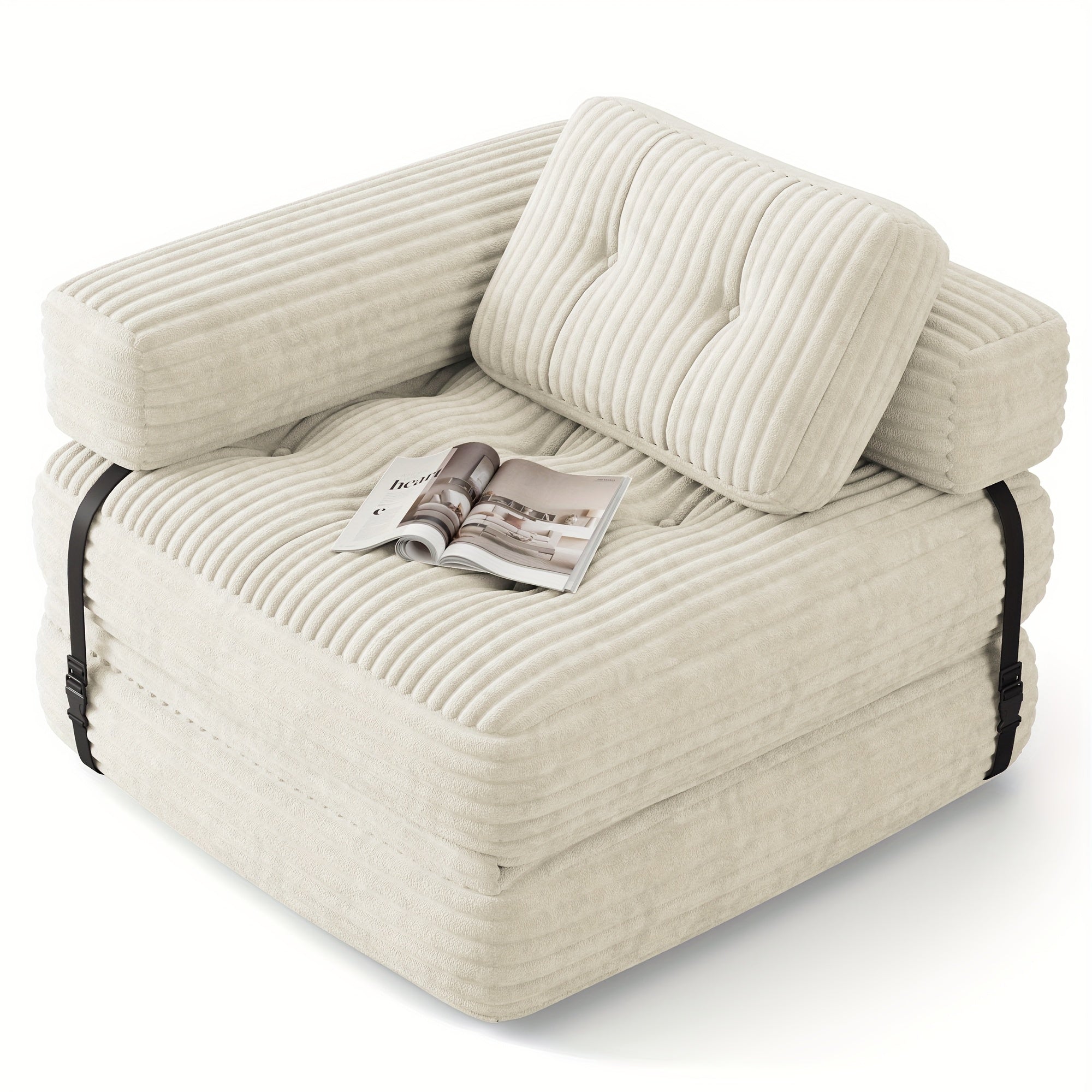 Canapé-lit 2-en-1 convertible