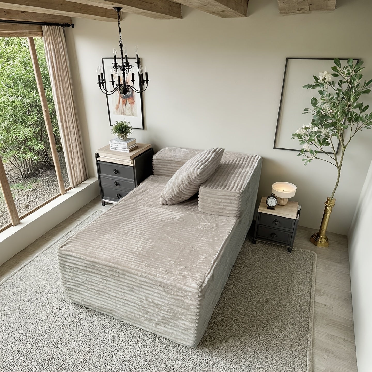 Modular L-Shaped Sectional Sofa