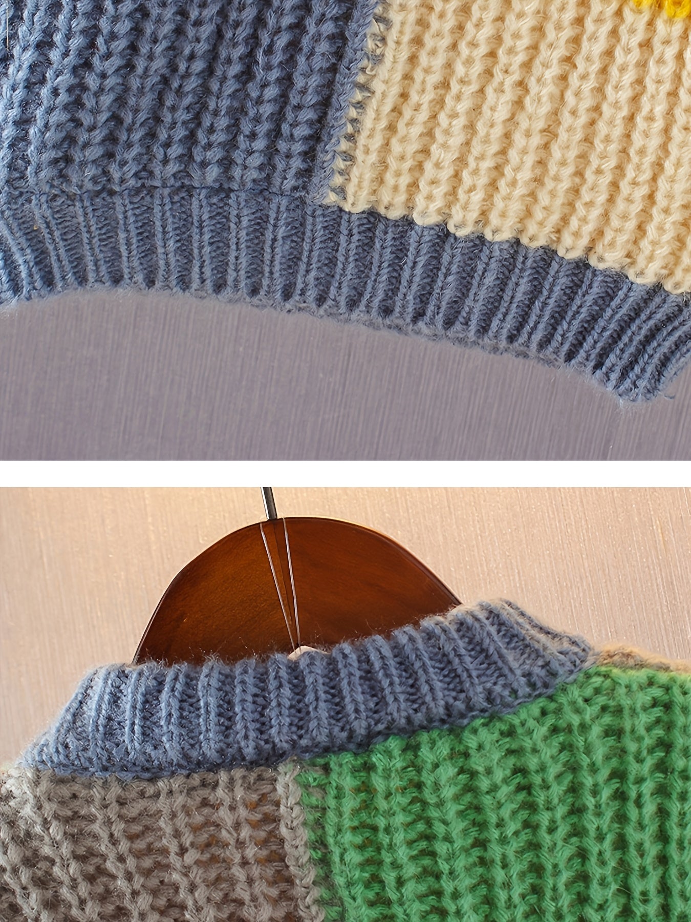 Kids' Thick Colorful Striped Sweater