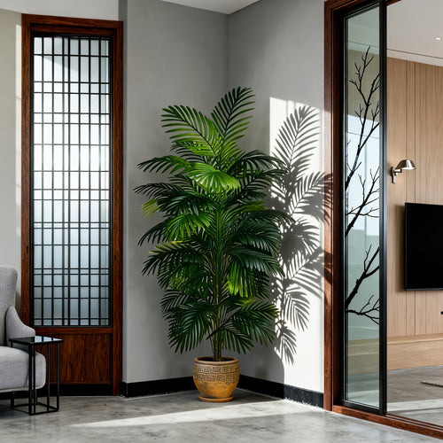 1 Large 53.15-Inch Artificial Dracaena Tree with 18 Leaves - Realistic Indoor/Outdoor Fake Plant, Weather-Resistant Plastic Foliage for Home, Office, Garden, Office Decor, Durable Construction, Natural Look, Balcony - No Main