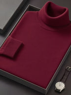 Pull col roulé casual pour homme