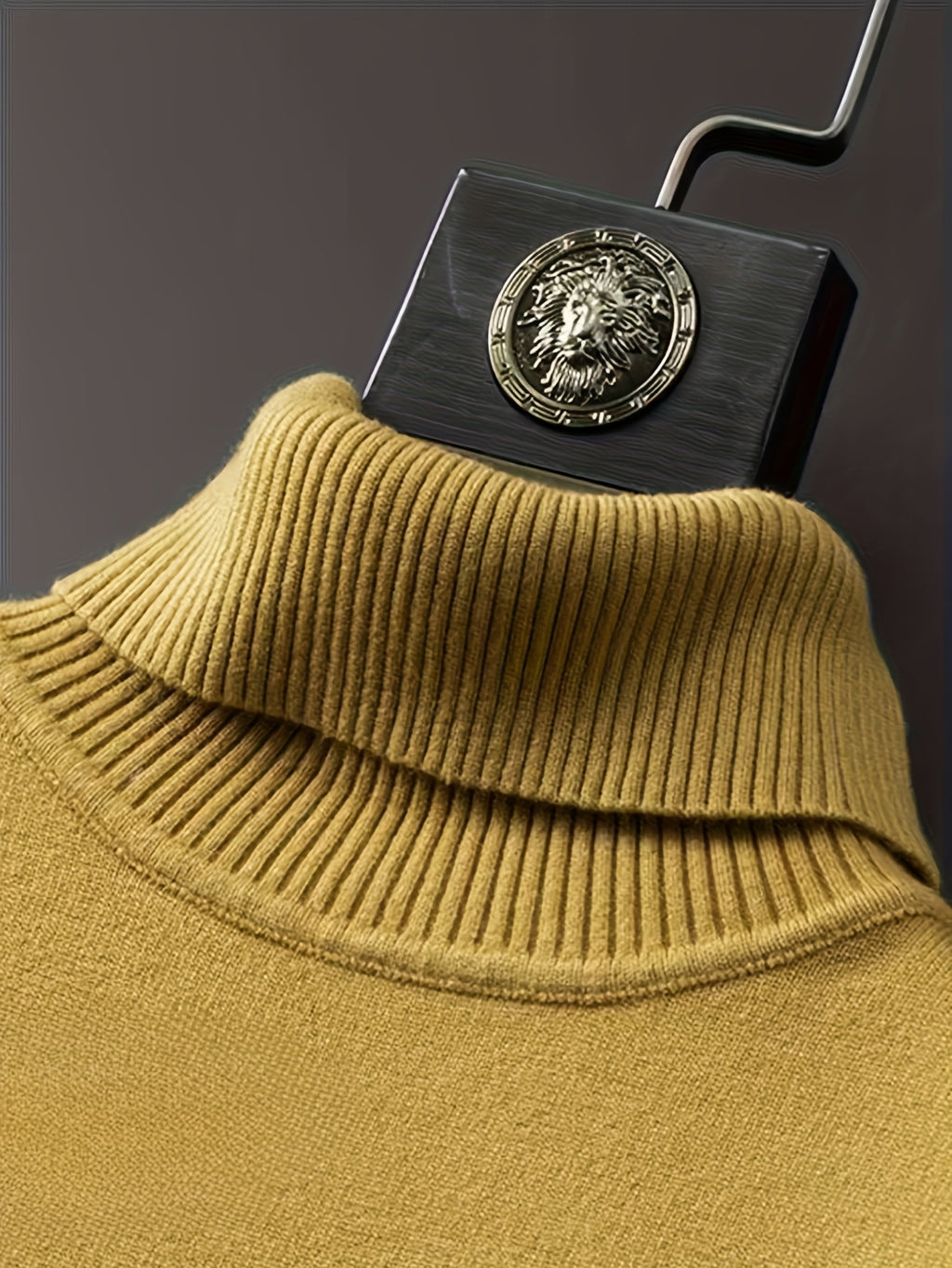 Pull col roulé casual pour homme