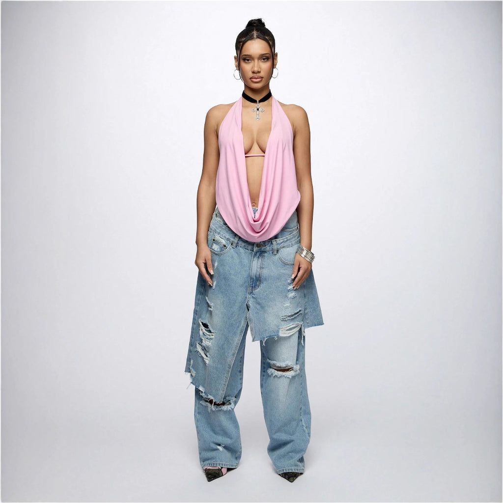 Loose Hip Hop Ripped Beggar High Street Jeans
