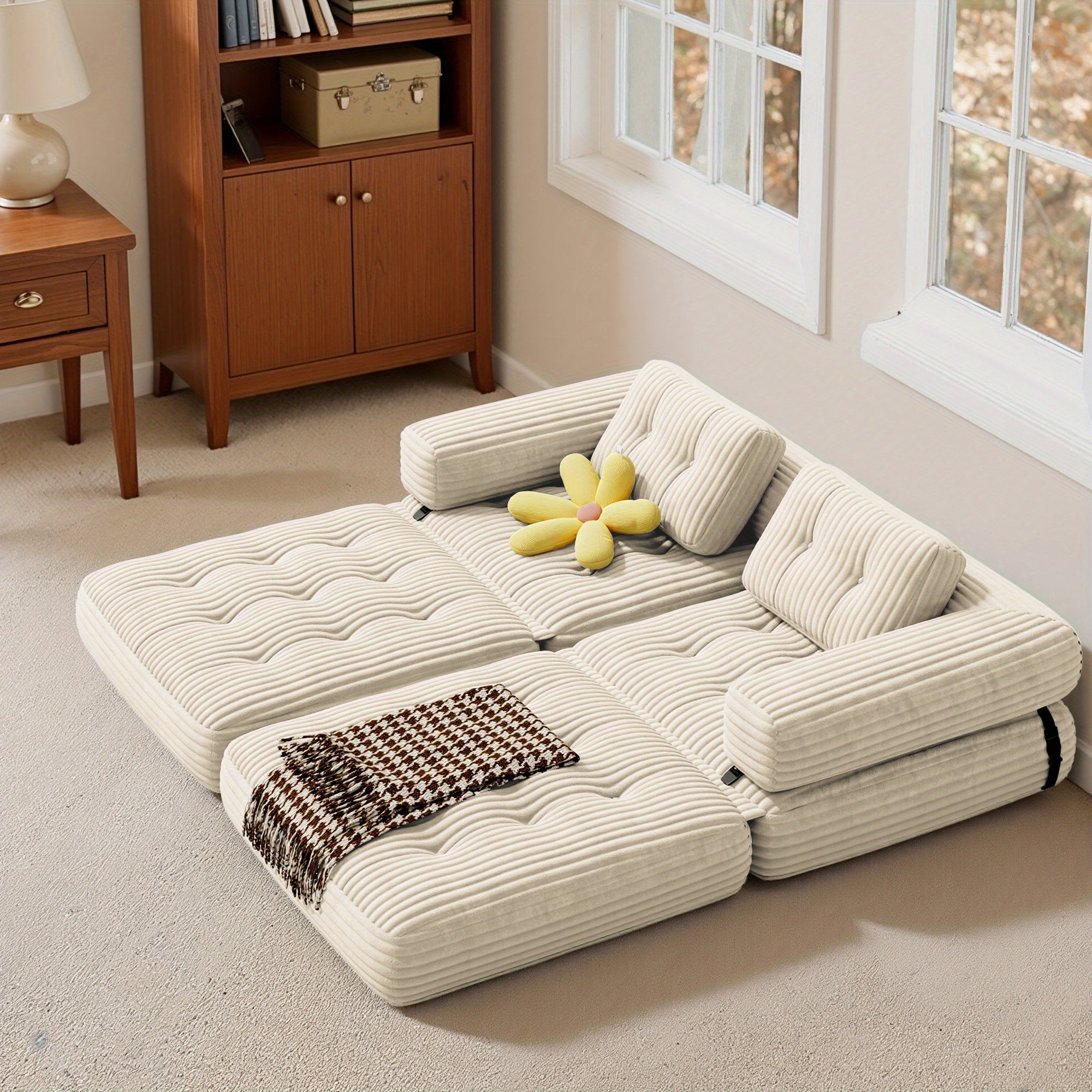 Canapé-lit 2-en-1 convertible