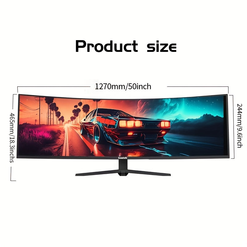 Ecran incurvé Gawfolk 49 pouces