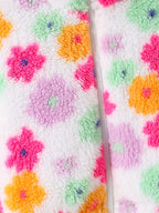 Veste Polaire Floral à Col Montant