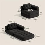 Canapé-lit 2-en-1 convertible