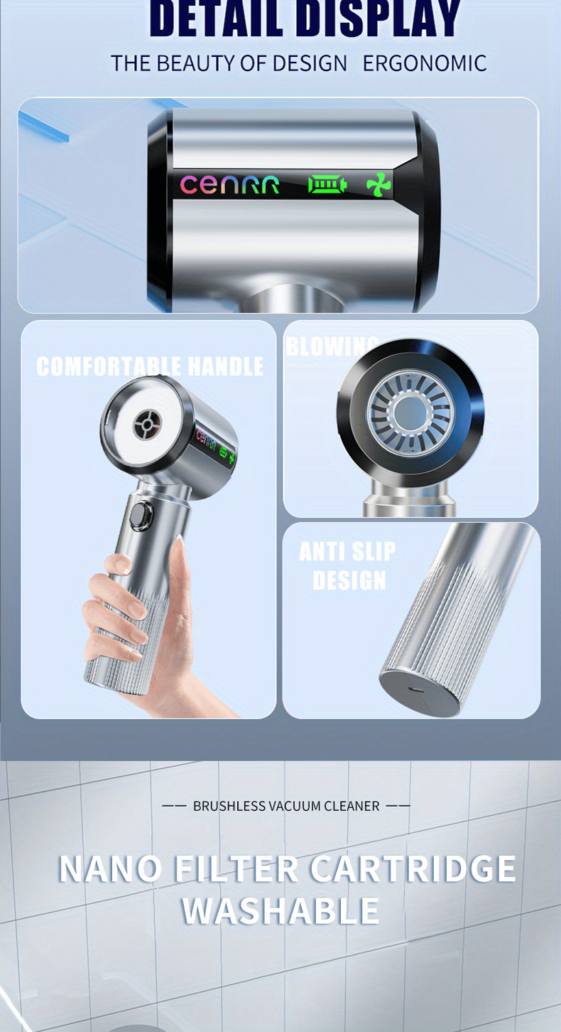 Aspirateur Voiture sans Fil CENRR