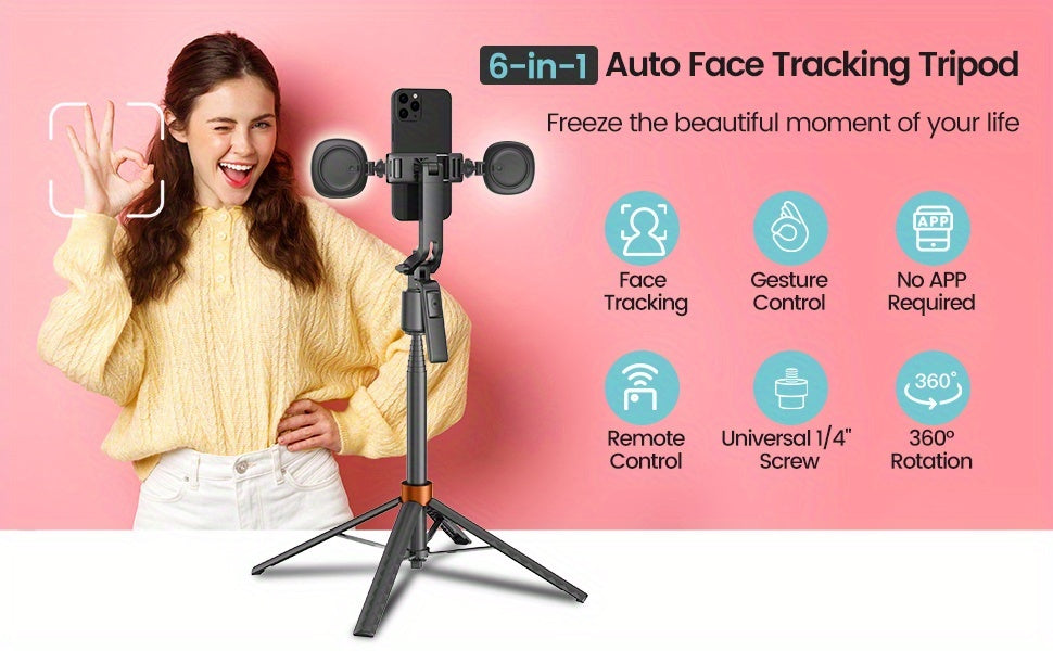 Stabilisateur 360° Auto Face Tracking