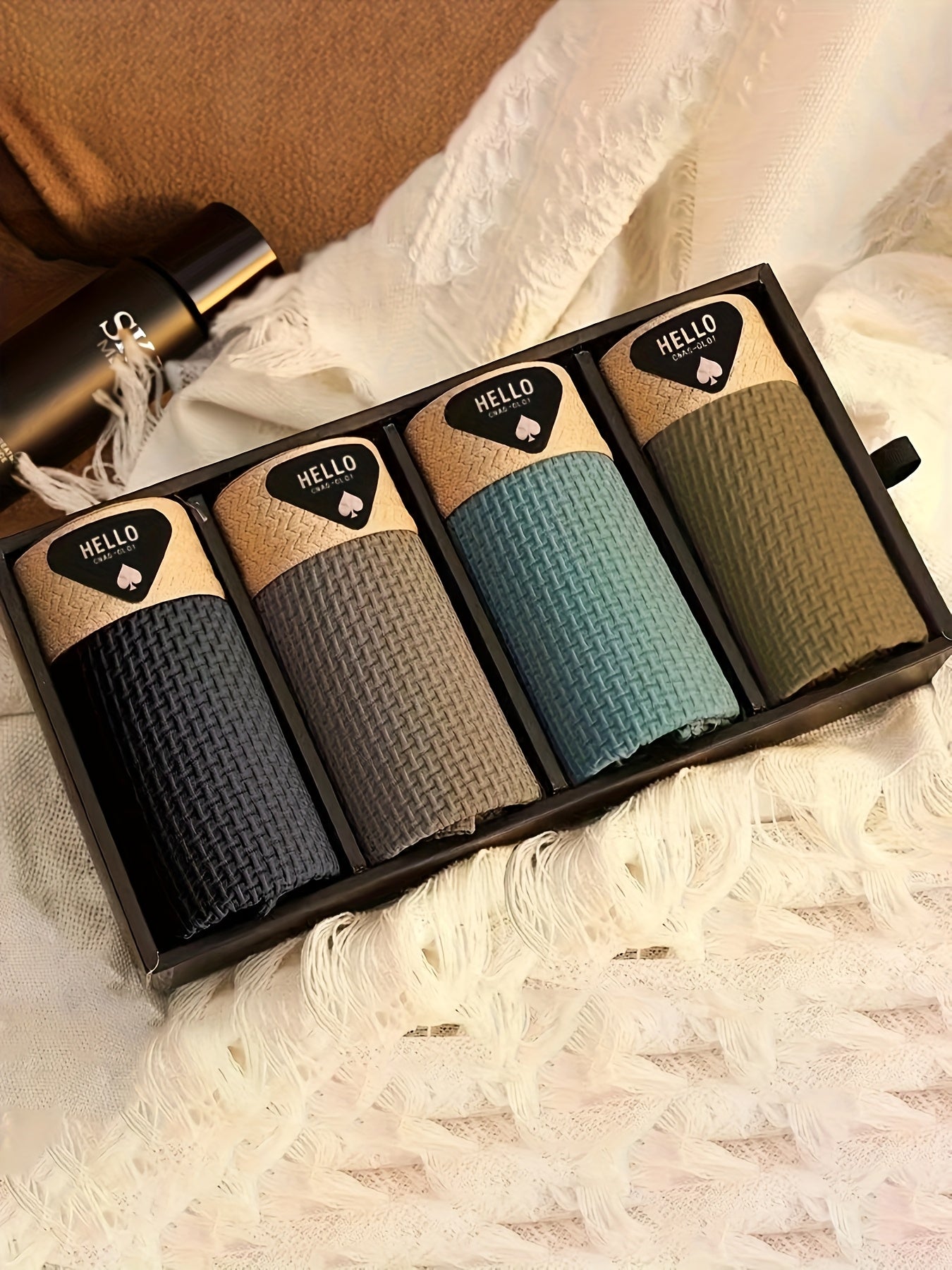 Boxers pour hommes en fibre de soie glacée