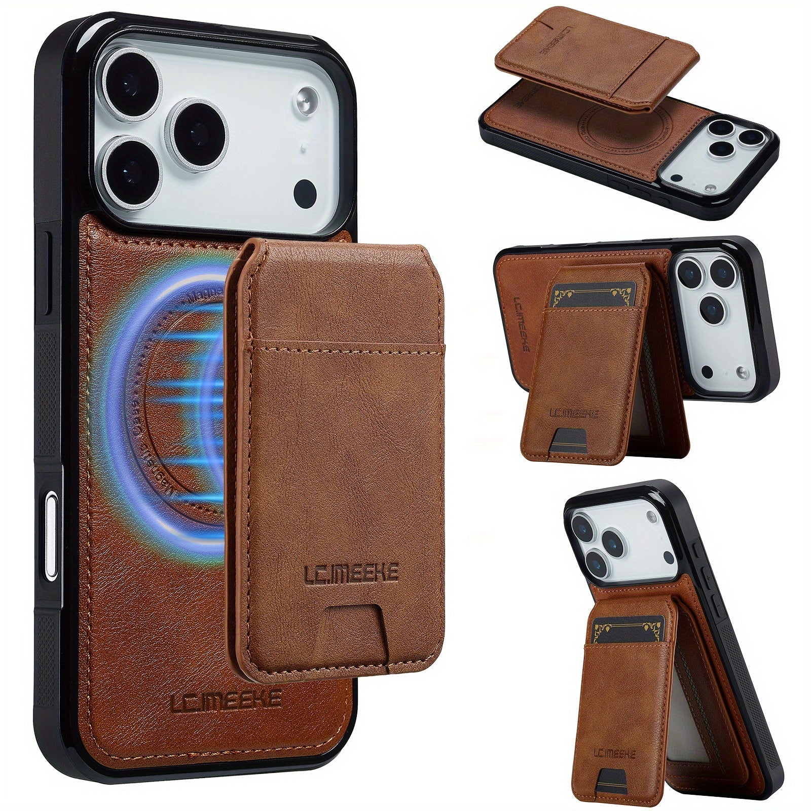 Coque portefeuille magnétique détachable