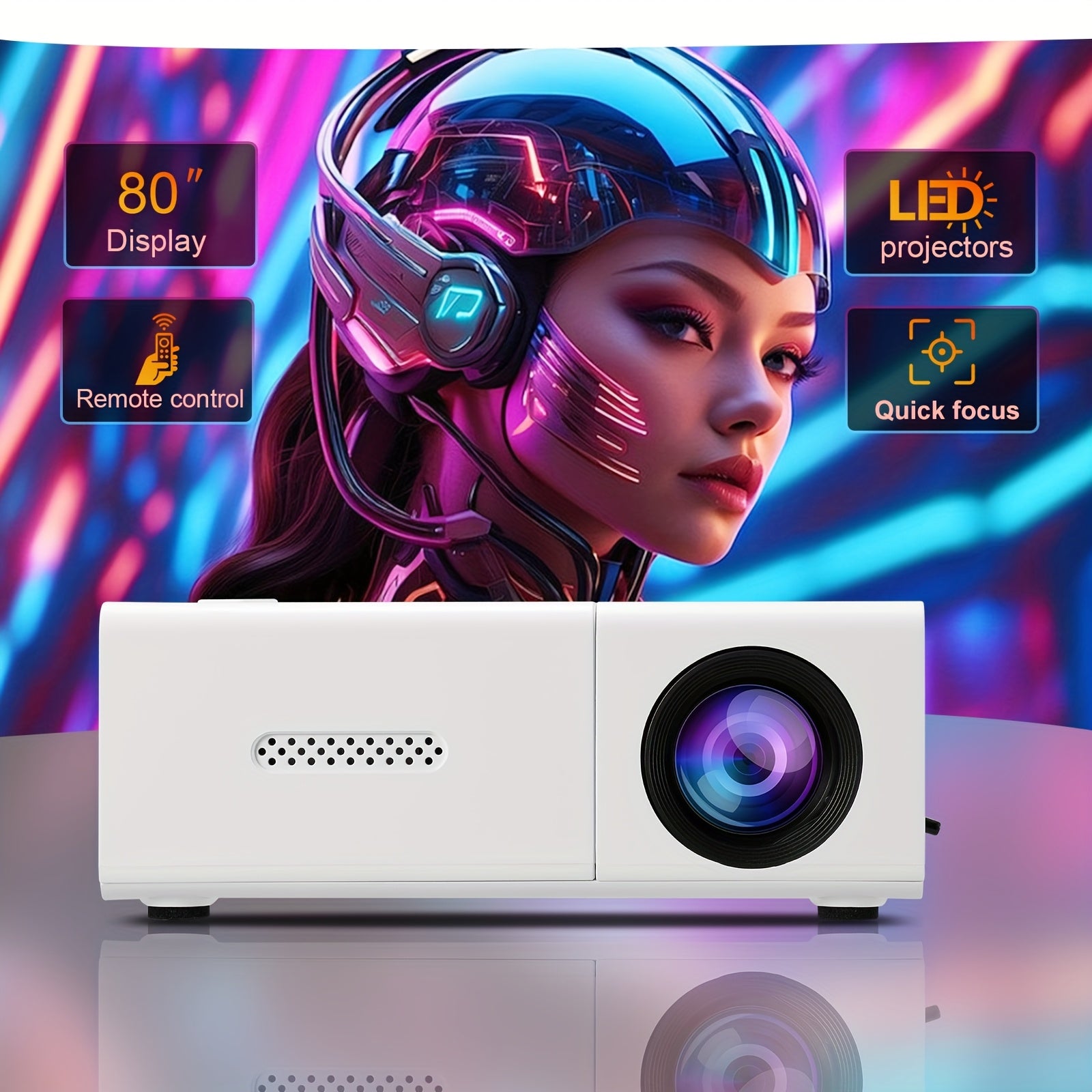 Projecteur portable intelligent ZNLYRION